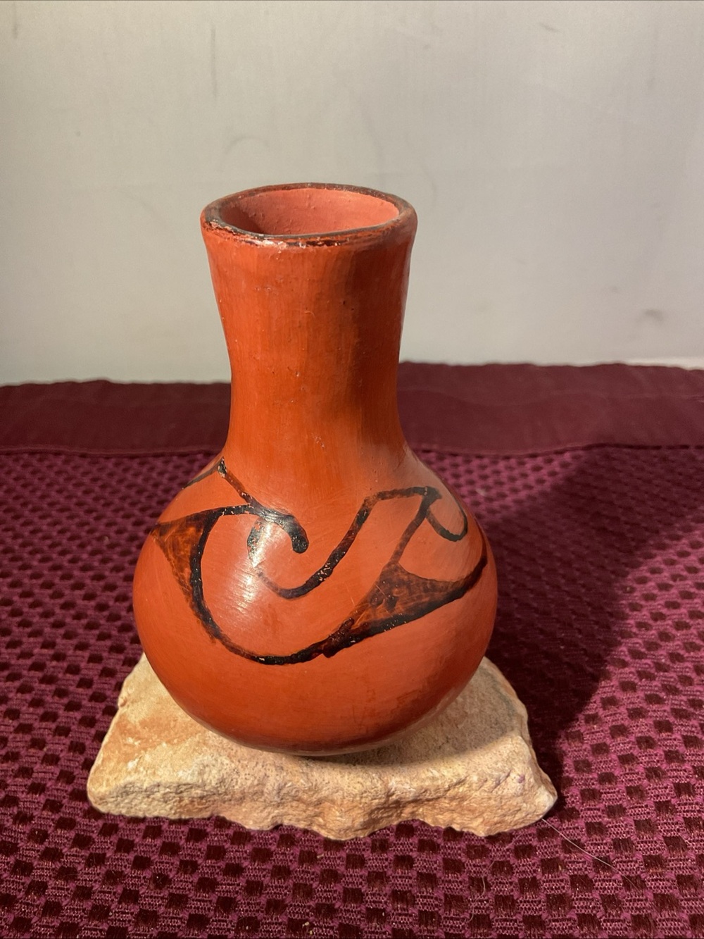 Maricopa Redware Pottery signed P J Phyllis Johnson
